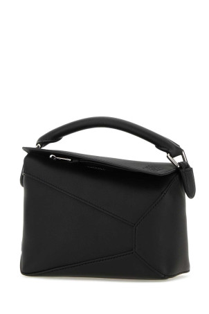 Black leather mini Puzzle handbag Black LOEWE (A510P88X26)