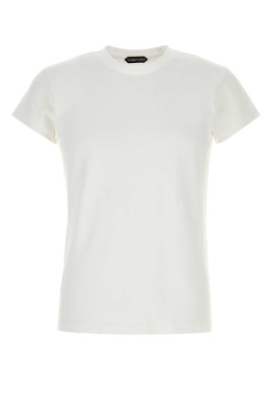 Біла бавовняна футболка TOM FORD (JCS033JMC080)