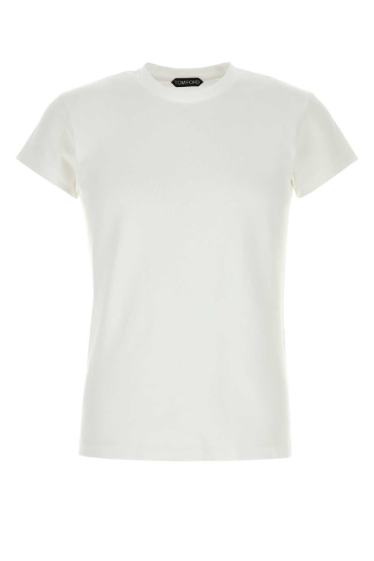 Біла бавовняна футболка TOM FORD (JCS033JMC080)