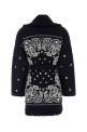 Midnight blue wool oversize cardigan ALANUI (LWHB064E26KNI0074672)