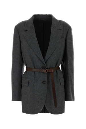 Dark grey wool blend blazer BRUNELLO CUCINELLI (MB1627645)