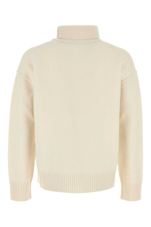 Ivory wool sweater Blue AMI (UKS839018)
