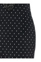'Polka Dot Satin Lace Maxi' dress Black-grey