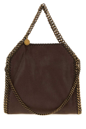 Chocolate shaggy deer mini Falabella handbag STELLA McCARTNEY (371223WP0735)