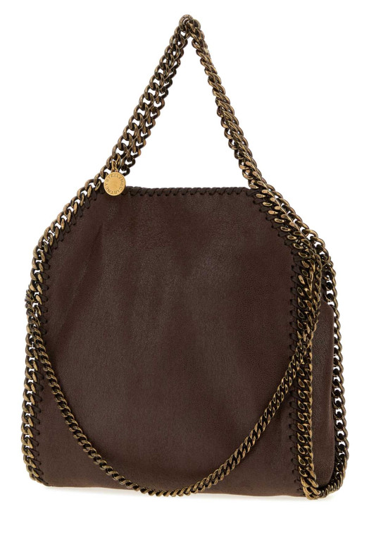 Мини-сумочка Falabella в виде лося с ворсистой шерстью цвета шоколада STELLA McCARTNEY (371223WP0735)