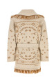 Embroidered wool blend Bandana cardigan Multicolor ALANUI (LWHB064E26KNI0020484)