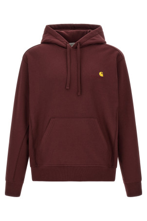 'American Script' hoodie Bordeaux