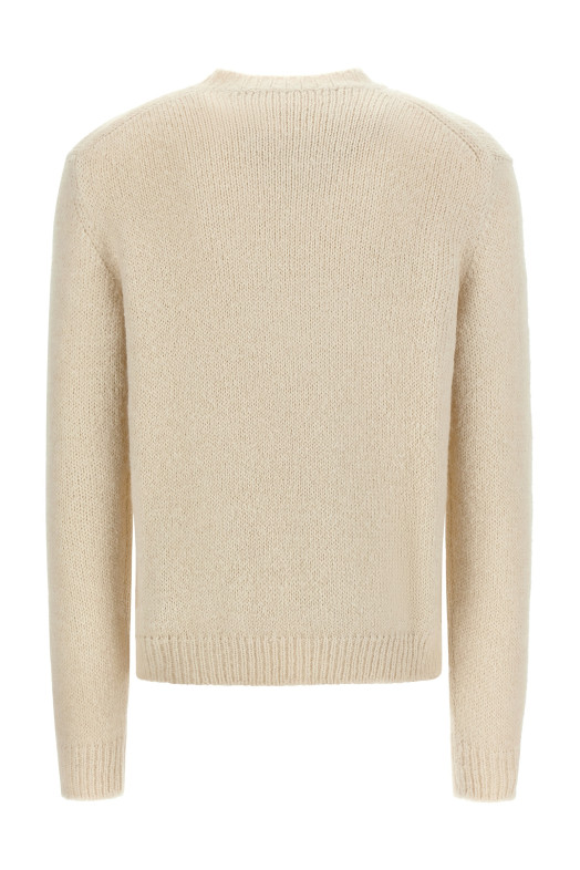 Alpaca wool sweater White