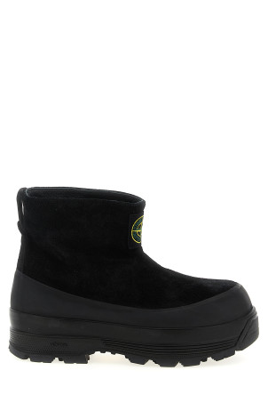 Suede ankle boots Black
