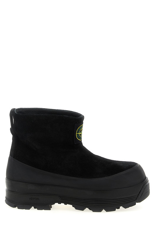 Suede ankle boots Black