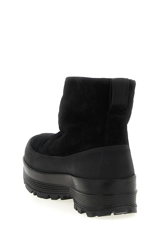 Suede ankle boots Black