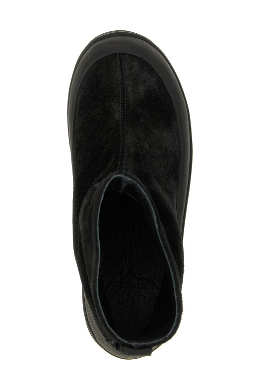 Suede ankle boots Black