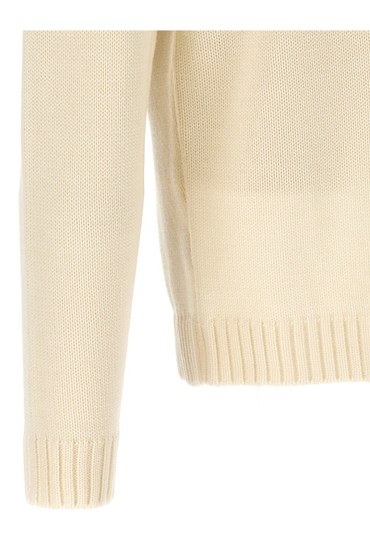 Turtle-Neck Sweater White