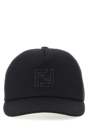 Шерстяна та кашемірова шапка, чорна FENDI FXQ768AYK2F0QA1