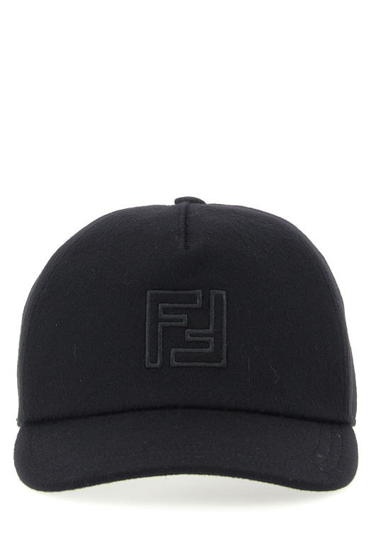 Wool and cashmere hat Black