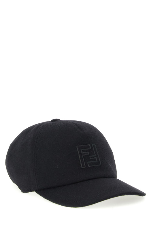 Wool and cashmere hat Black