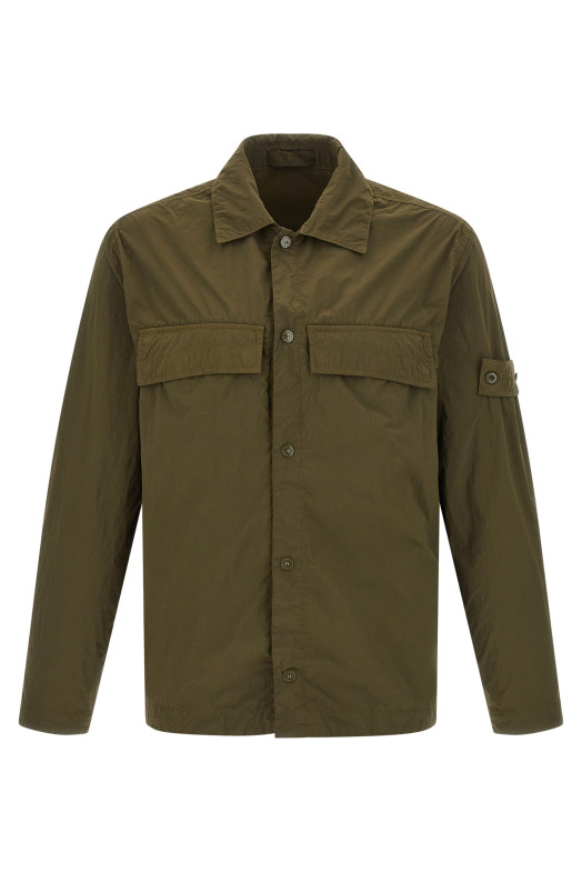 'Badge Stone Island Ghost' overshirt  Green