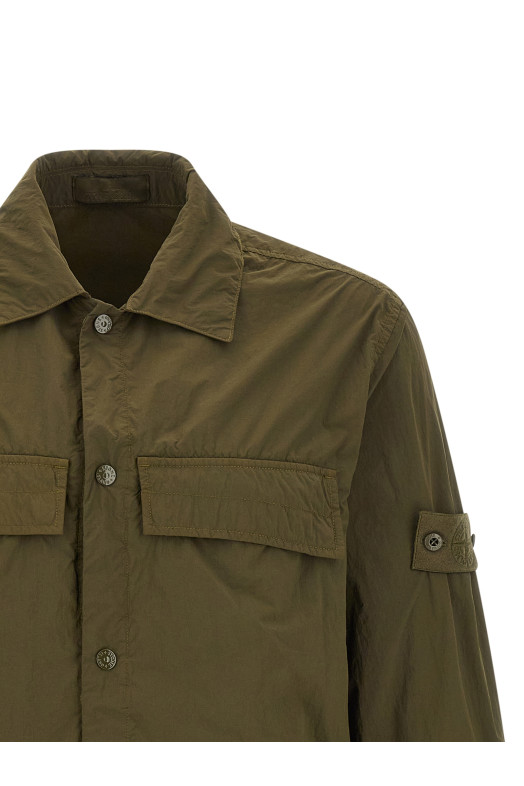 'Badge Stone Island Ghost' overshirt  Green