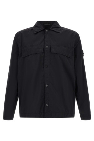 'Badge Stone Island Ghost' overshirt  Black