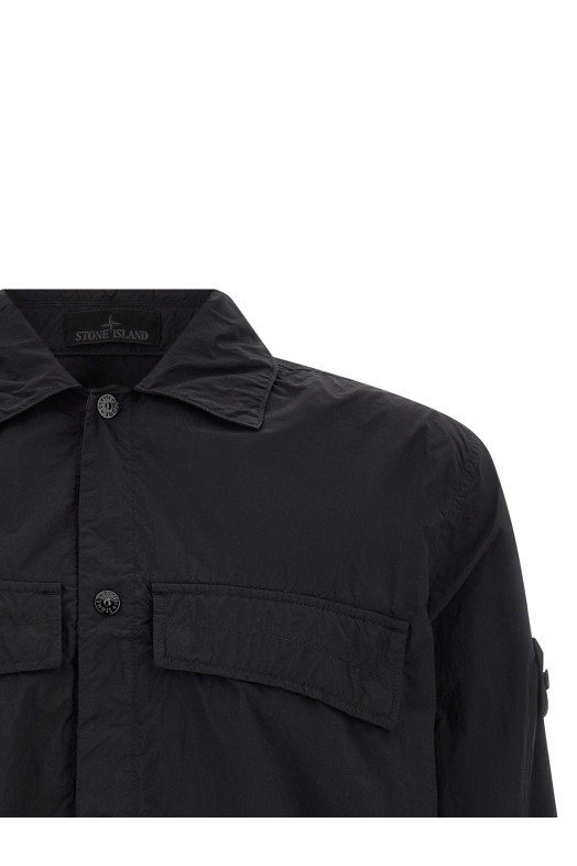 'Badge Stone Island Ghost' overshirt  Black
