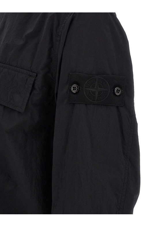 'Badge Stone Island Ghost' overshirt  Black