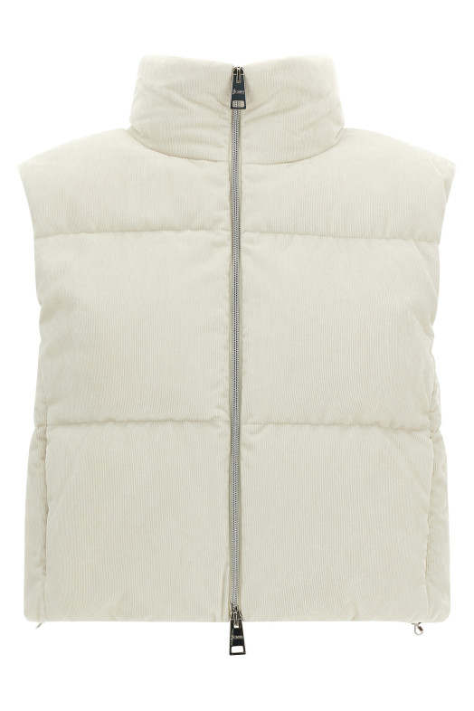 'Resort - Bright Corduroy' vest White