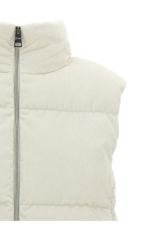'Resort - Bright Corduroy' vest White