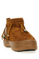 Ботильоны «Luna Low Suede Beads» коричневого цвета 80D2480100M008