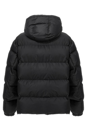 Logo plate down jacket Black