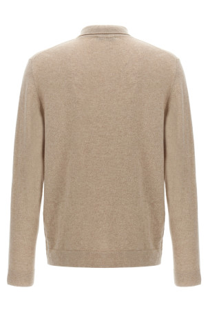 Cashmere wool polo shirt Beige
