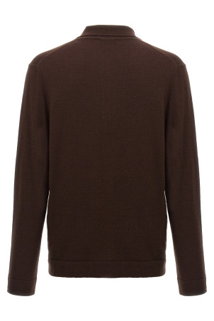 Cashmere wool polo shirt Brown
