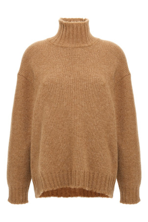 High neck sweater Beige
