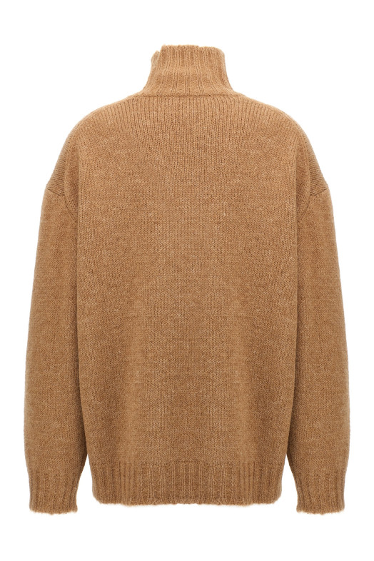 High neck sweater Beige