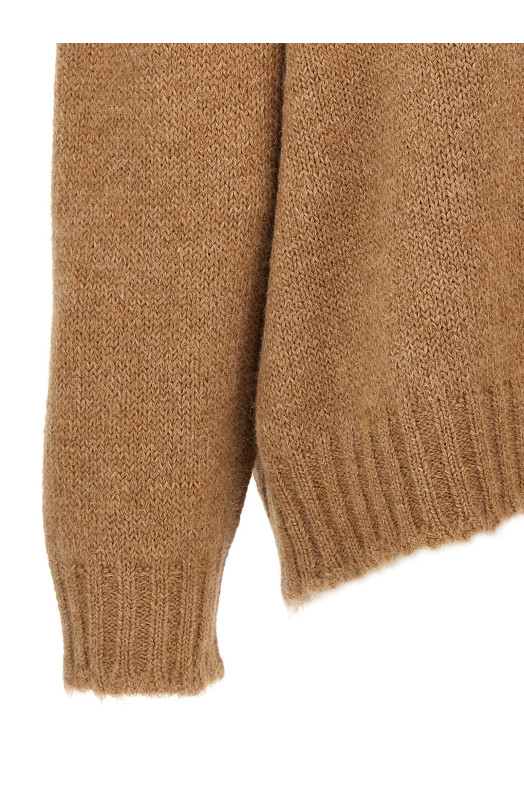High neck sweater Beige