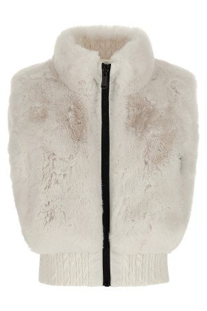 'Dahlia' reversible vest White