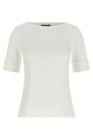 'Judy' Boat Neck Sweater White