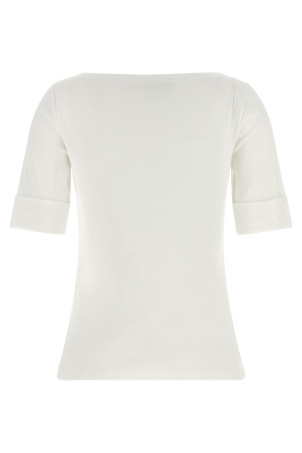 'Judy' Boat Neck Sweater White