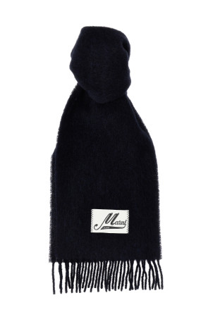 Logo patch scarf Blue