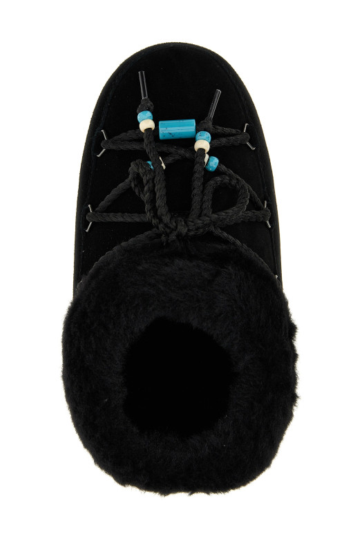 Ботильоны «Mule suede beads», черные 80D1470040NN13