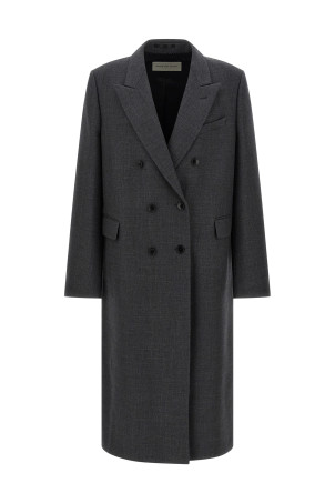 Двобортне пальто сірого кольору DRIES VAN NOTEN  2520202412058803