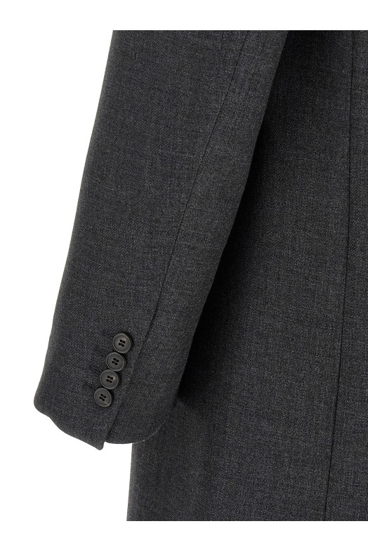 Двобортне пальто сірого кольору DRIES VAN NOTEN  2520202412058803