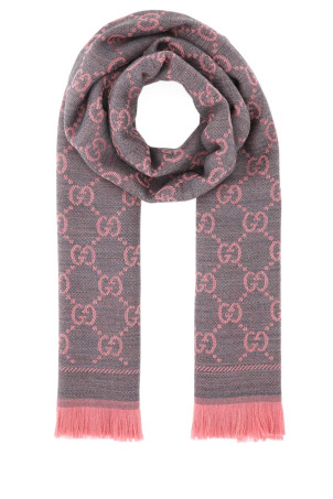 Embroidered wool scarf GUCCI (1334833G200)