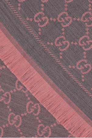 Embroidered wool scarf GUCCI (1334833G200)