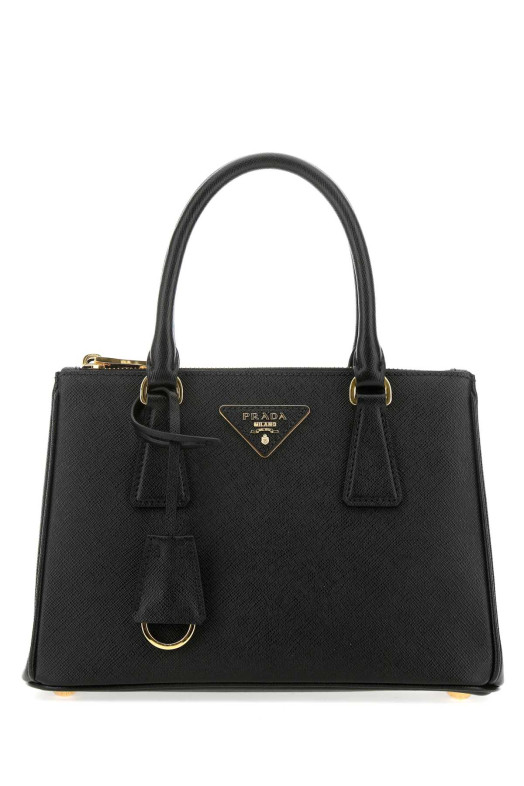 Black leather mini Galleria handbag Black PRADA (1BA896NZV)