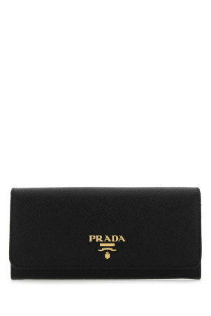 Black leather wallet Black PRADA (1MH132QWA)