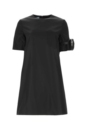 Black re-nylon dress Black PRADA (230620S2011WQ8)