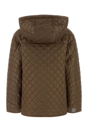 Brown polyester Giorno padded jacket MM THE CUBE (2619481094600)