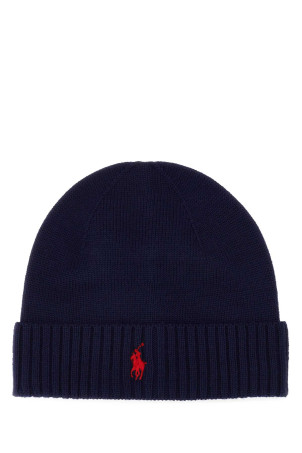 Midnight blue wool beanie hat POLO RALPH LAUREN (710886137)