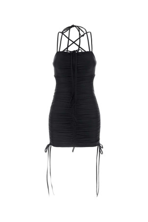 Black stretch nylon mini dress Black BALENCIAGA (794442TYK07)