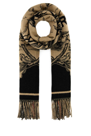 Embroidered cashmere scarf Multicolor BURBERRY (8073768)